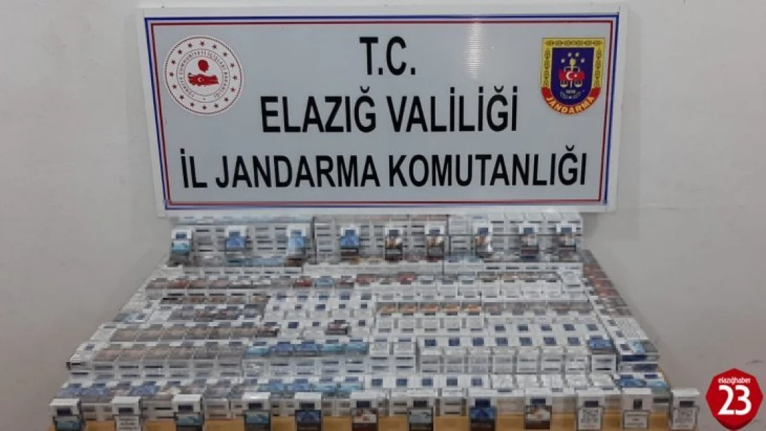 Elazığ'da Jandarma'dan Kaçak Sigara Operasyonu, 910 Paket Ele Geçirildi