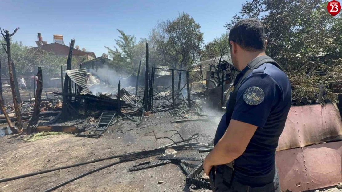 Elazığ'da ahır ve kümes yangını: 15 keçi, 29 tavuk telef oldu