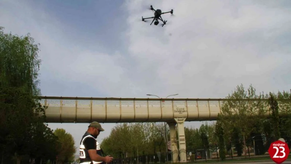 Elazığ'da Bayram Öncesi Drone Destekli Trafik Denetimi