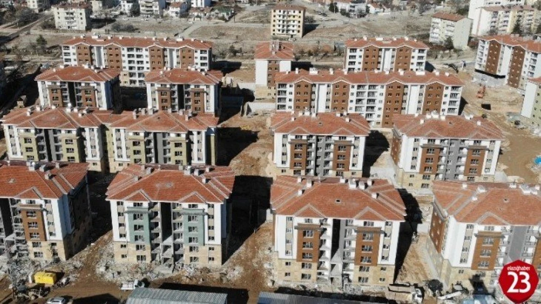 Elazığ'da binlerce modern deprem konutu hızla yükseliyor