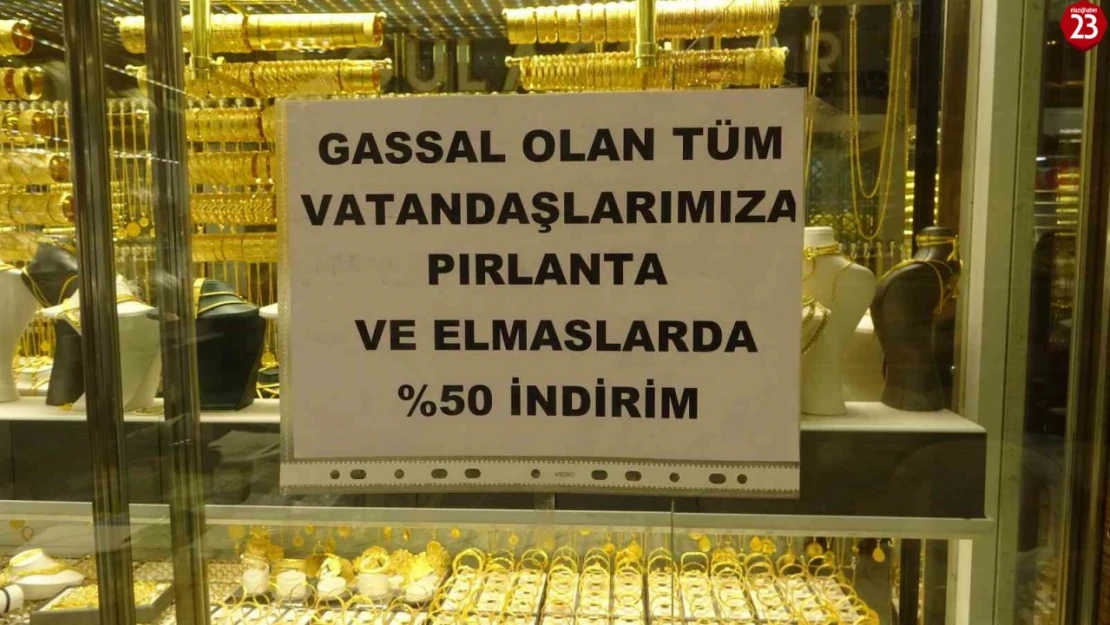 Elazığ'da Gassallara Özel Pırlanta ve Elmas Ürünlerinde Yüzde 50 İndirim