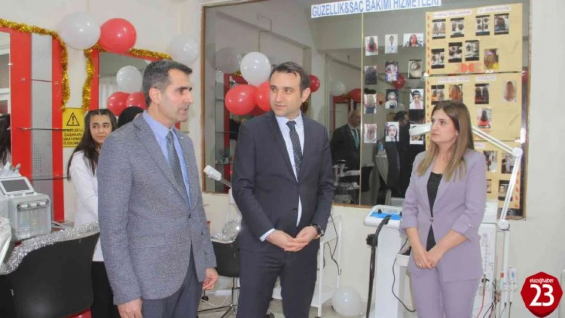 Elazığ'da bir lisede modern saç bakım ve cilt bakımı hizmetleri bölümü açıldı