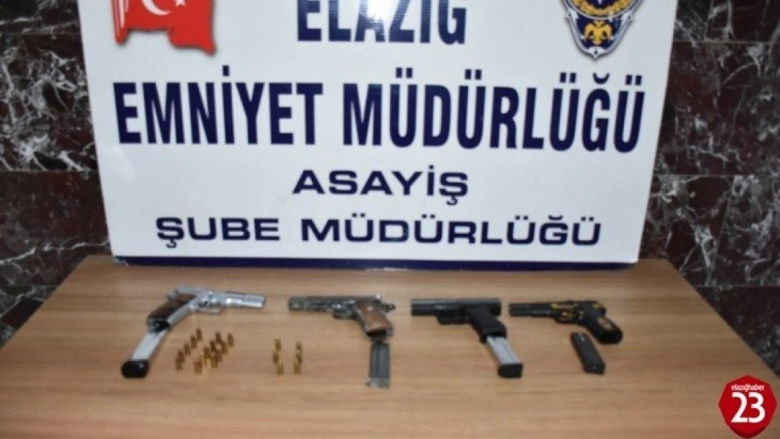 Elazığ'da çeşitli suçlardan aranan 9 şüpheli tutuklandı