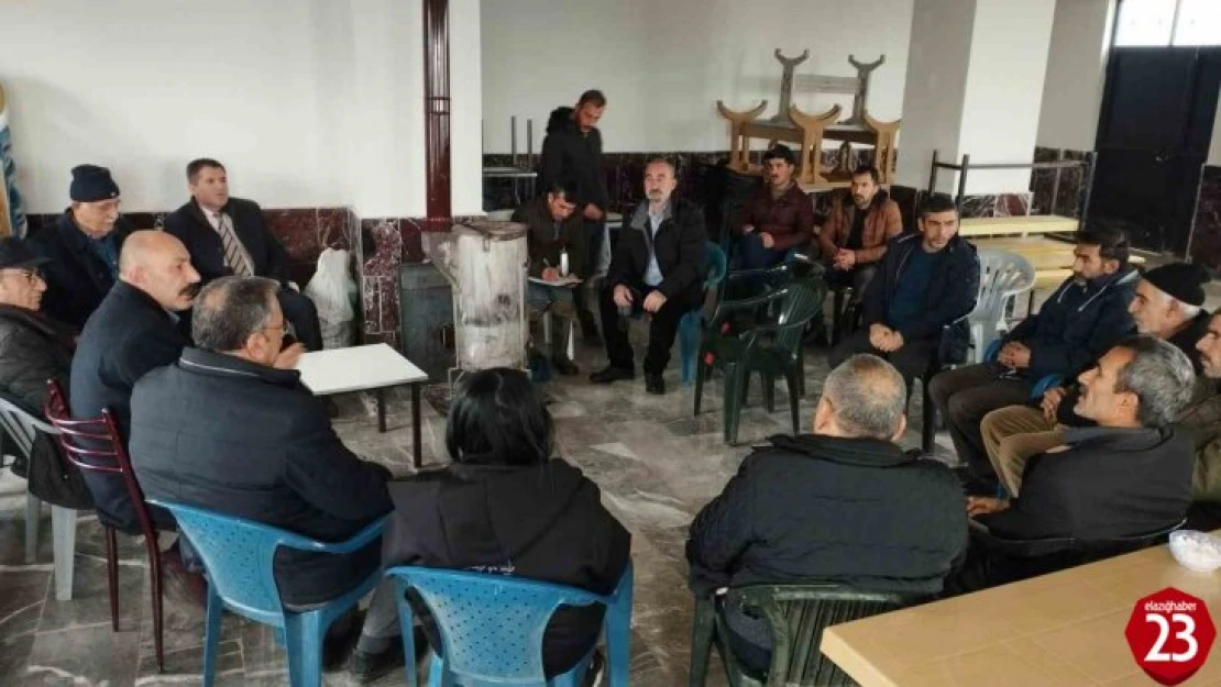 Elazığ'da çiftçileri bilgilendirme toplantıları sürüyor