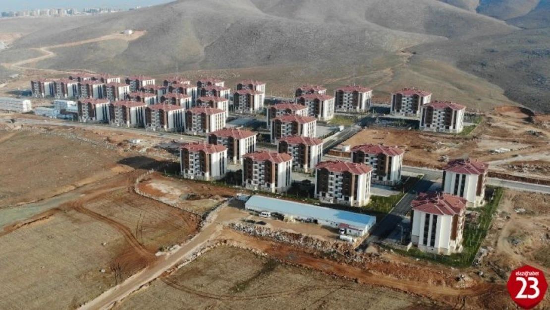 Elazığ'da deprem konutları tek tek tamamlanıyor