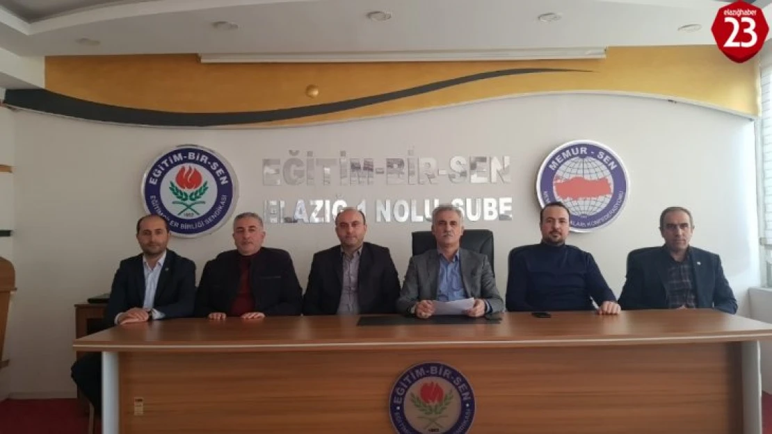 Elazığ'da Eğitim Bir-Sen'den yarı yılı değerlendirmesi