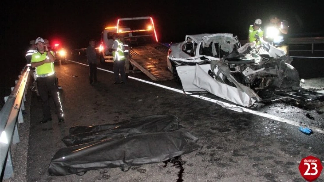 Elazığ Bingöl Yolunda Feci Kaza, 2 Ölü