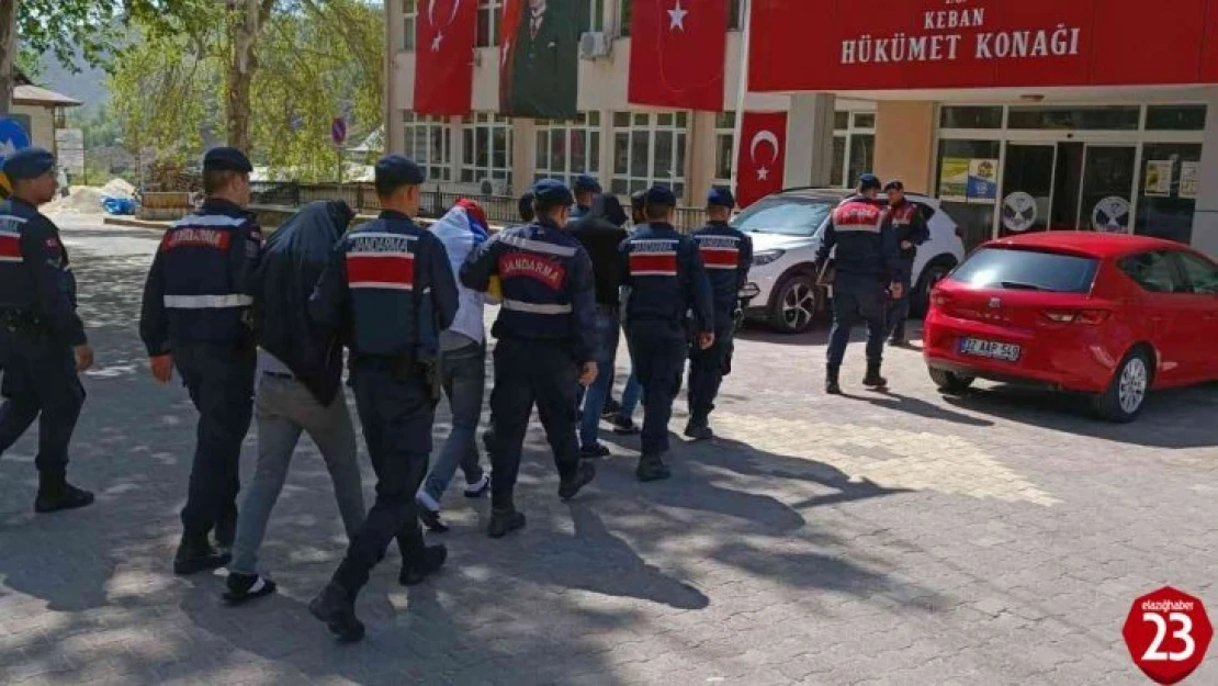 Keban'da Hayvan Çiftliğinden Hırsızlık Yapan 4 Şüpheli Yakalandı