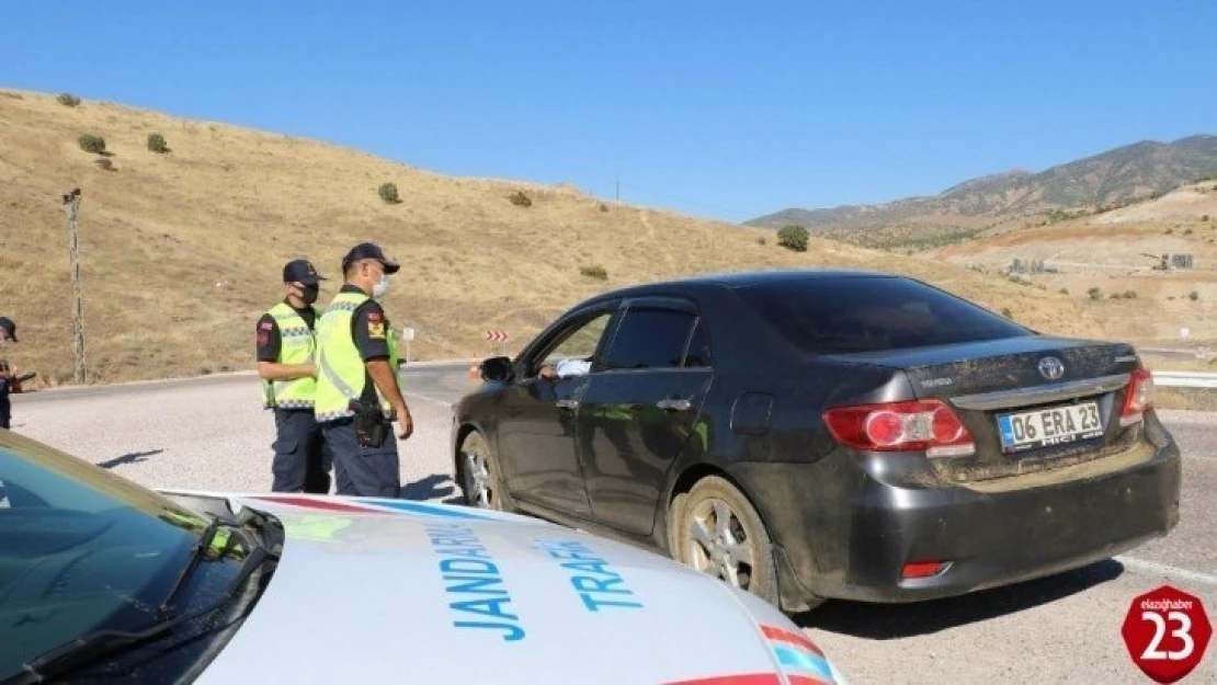 Elazığ'da jandarma 187 personelle uygulama yaptı