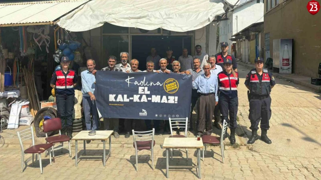 Elazığ'da jandarma ekiplerinin kadına yönelik şiddetle mücadele çalışmaları