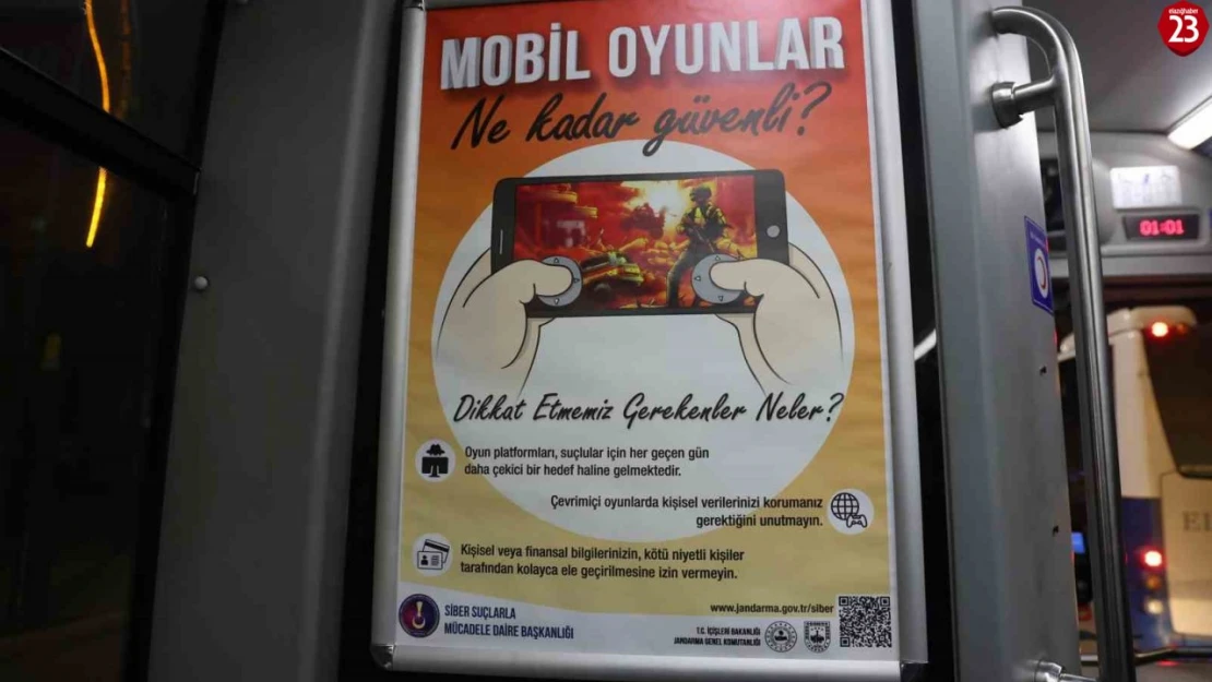 Elazığ Jandarması'ndan Mobil Oyunların Güvenliği İçin Örnek Farkındalık Projesi