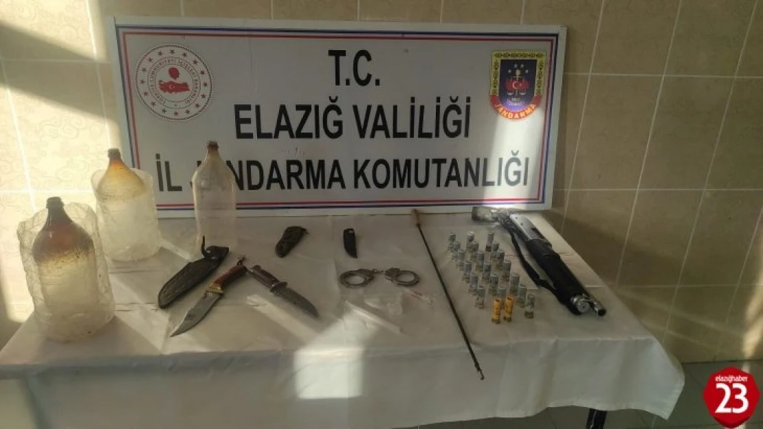 Elazığ'da jandarmadan ruhsatsız silah operasyonu: 1 kişi gözaltına alındı