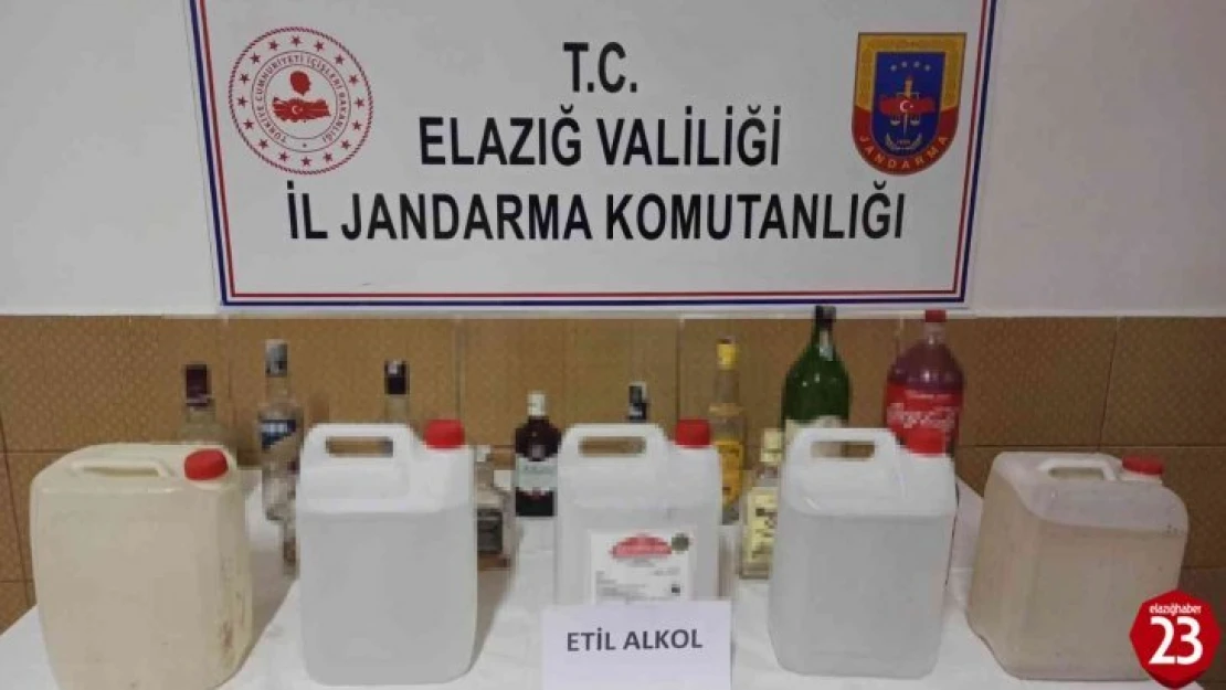 Elazığ'da kaçak içki operasyonu