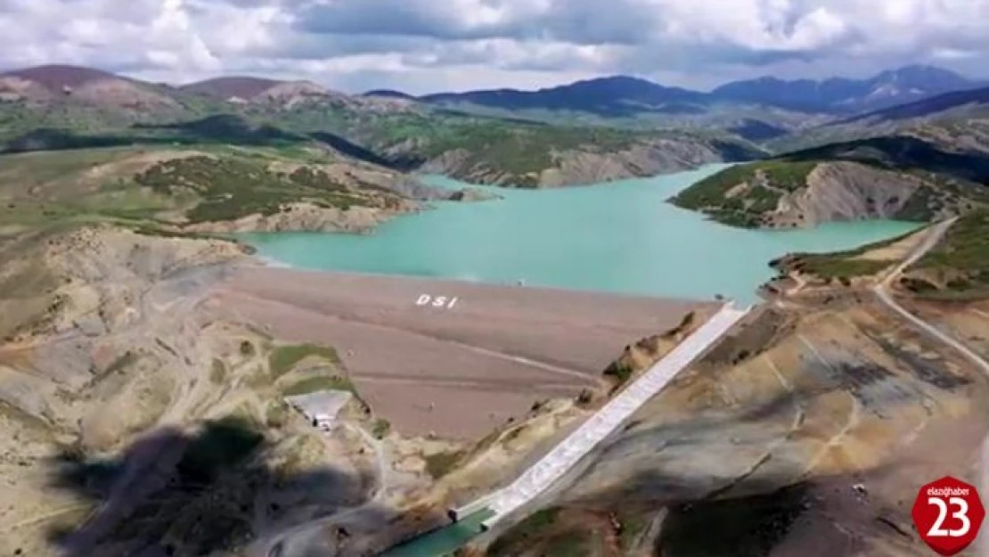 Elazığ'da Kanatlı Barajı Tam Doluluğa Ulaştı