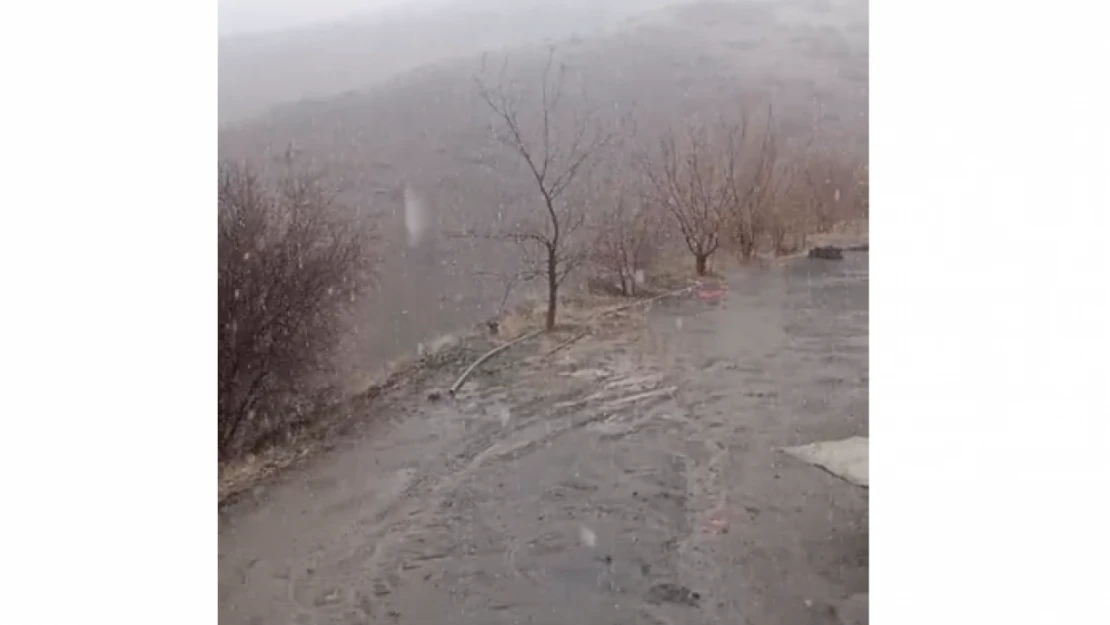 Elazığ'da Kar Yağışı Palu'nun Köylerinde Başladı