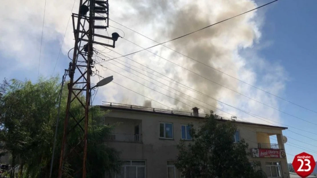 Elazığ'da korkutan yangın