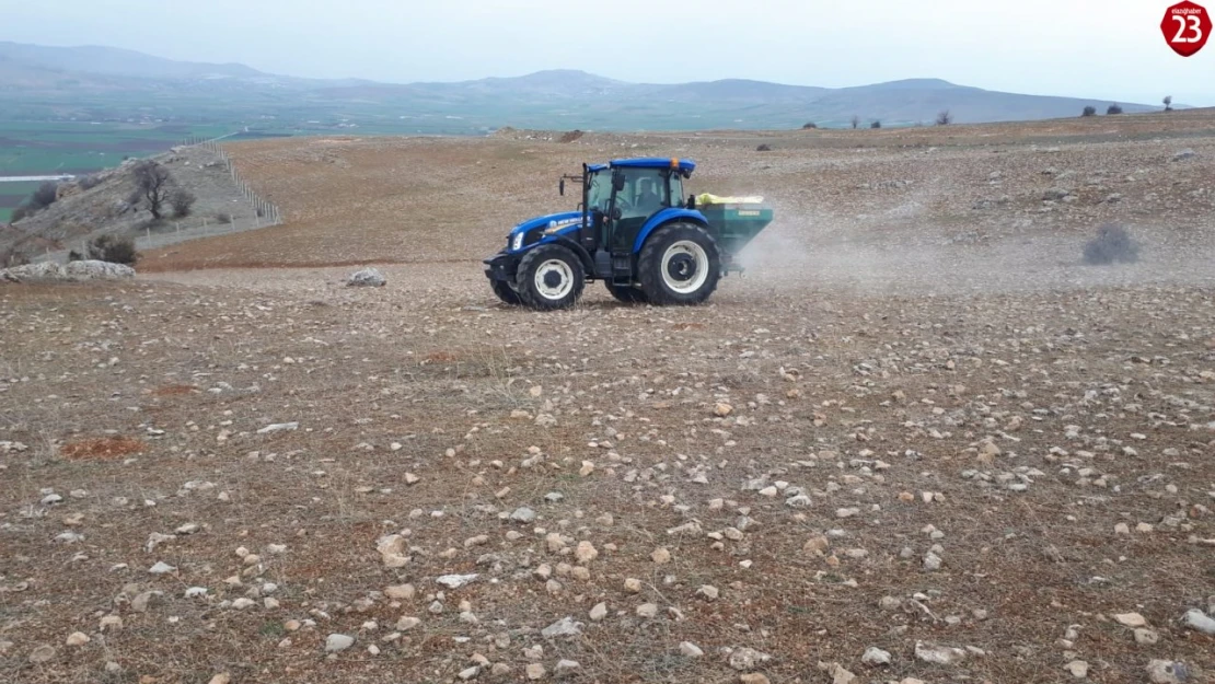 Elazığ'da Meralar Gübreleniyor: Hayvancılığa Büyük Destek!