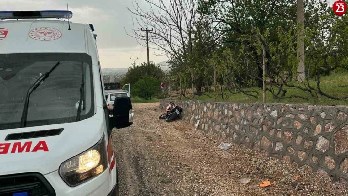 Elazığ'da motosiklet kazası: 1 yaralı