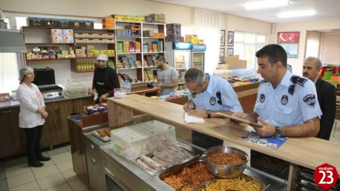 Elazığ'da Okul Kantinleri Denetlendi