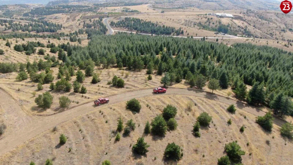 Elazığ'da orman ekipleri, havadan ve karadan denetimlerini sürdürüyor