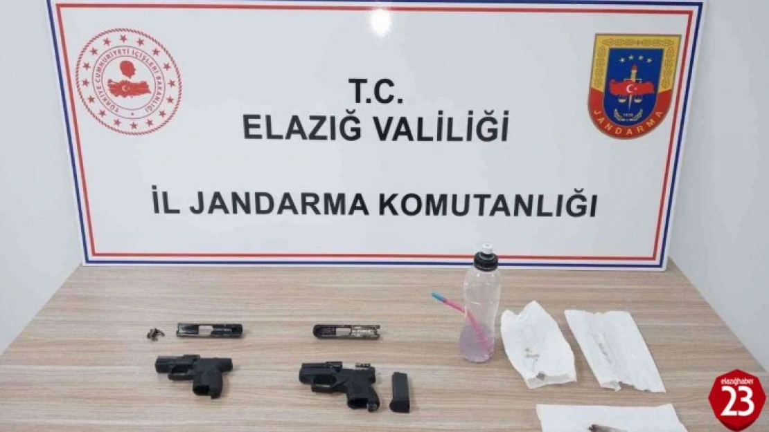 Elazığ'da ruhsatsız silah ele geçirildi