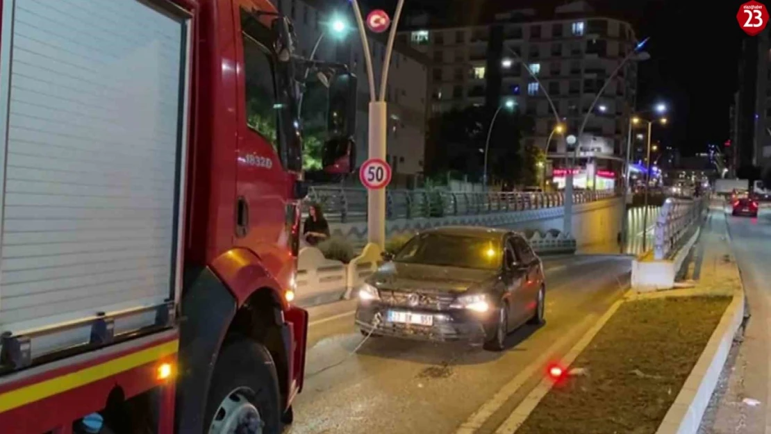 Elazığ'da sağanak yağışta alt geçit suyla doldu, facianın eşiğinden dönüldü