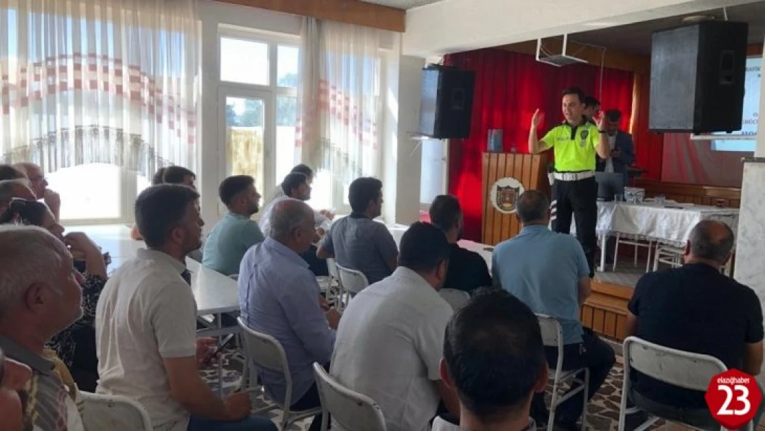 Elazığ'da servis sürücülerine eğitim