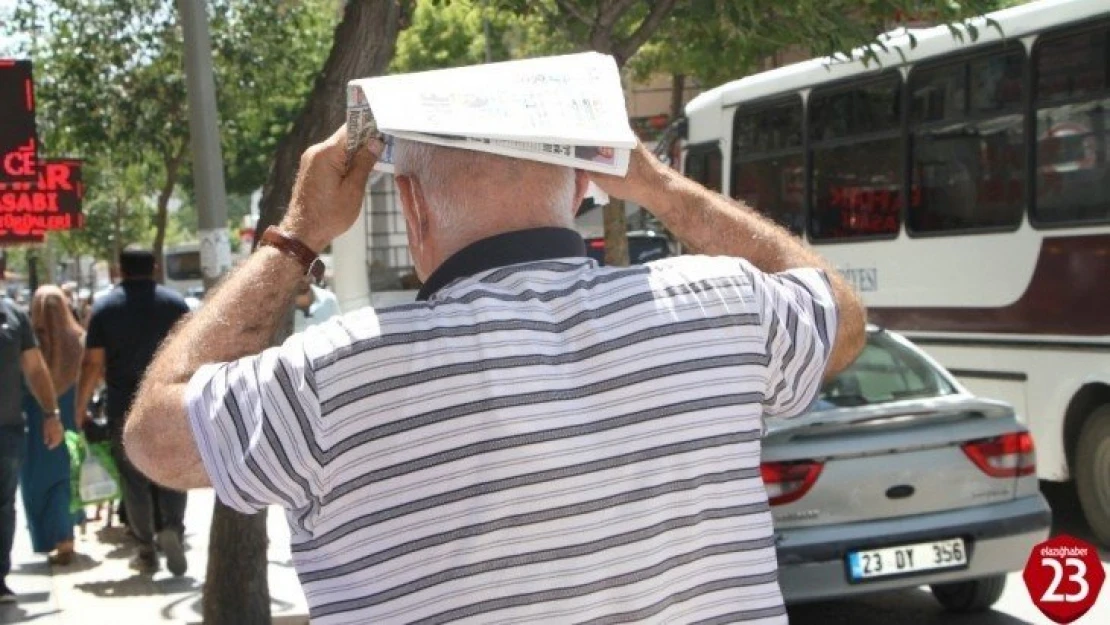 Elazığ'da sıcak hava etkisini sürdürüyor, termometreler yine 47'yi gördü