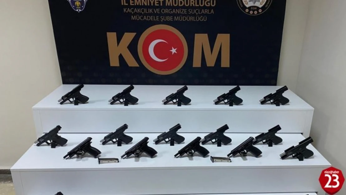 Elazığ'da silah kaçakçılarına operasyon: 3 tutuklama