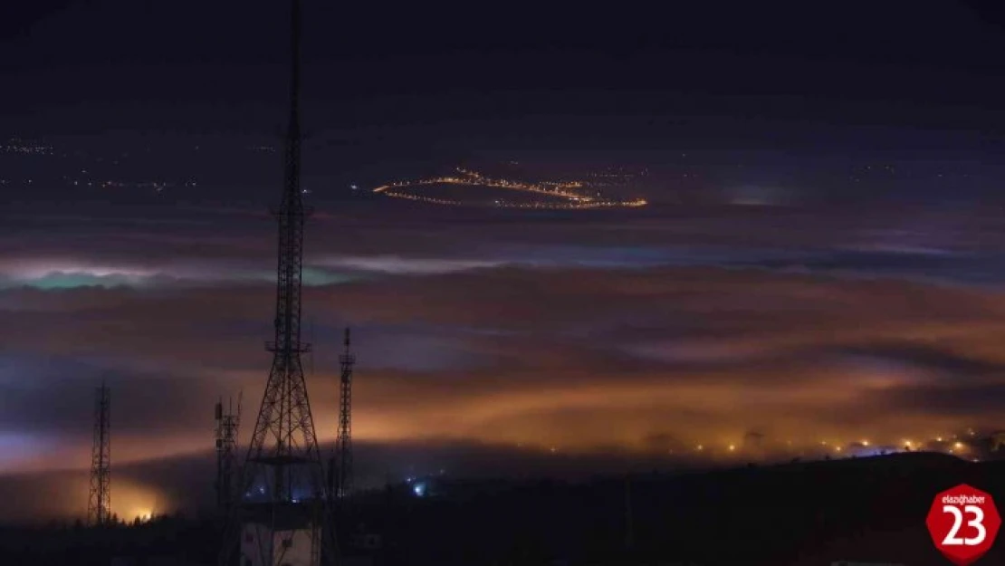 Elazığ'da Sis ve Şehir Işıklarının Görsel Şöleni