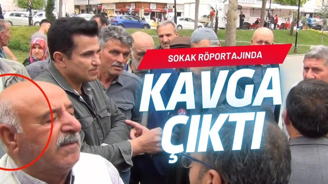 Elazığ'da Sokak Röportajında Kavga Çıktı, Röportaj Yarıda Kesildi