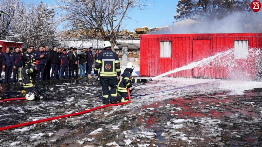 Elazığ'da İtfaiyecilere Yoğun Eğitim! 5 Günlük Program Tamamlandı