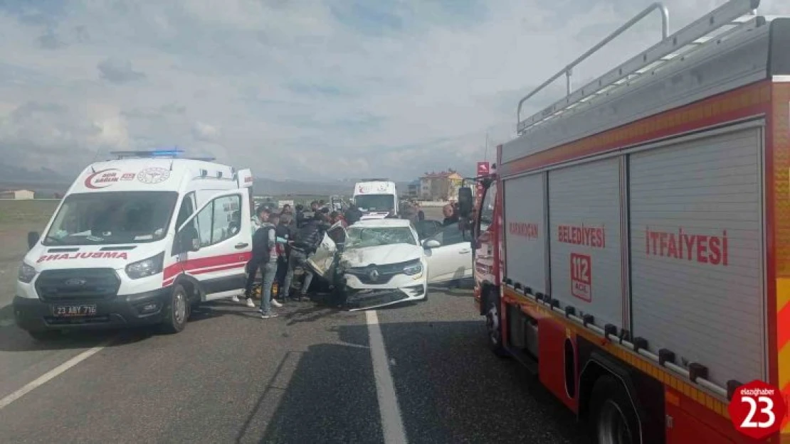 Elazığ'da trafik kazası: 1'i ağır 5 yaralı