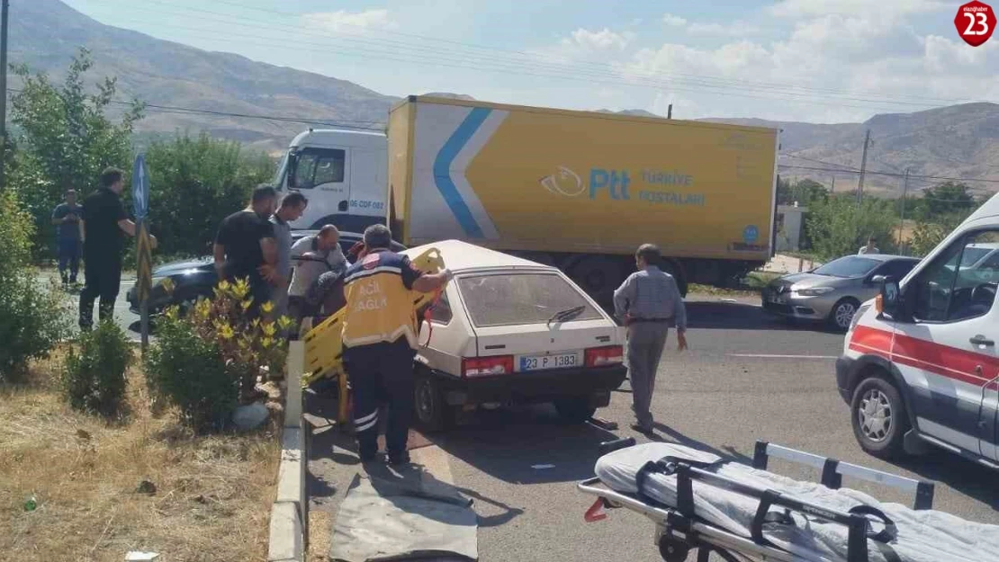 Elazığ'da trafik kazası: 1 yaralı