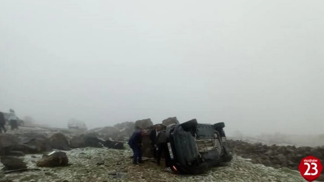 Karakoçan'da Trafik Kazası, 4 Kişi Yaralandı