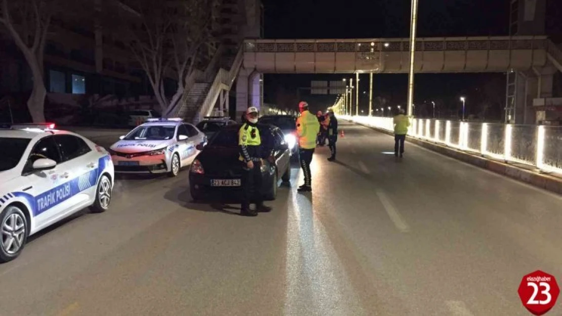 Elazığ'da trafik kontrolü