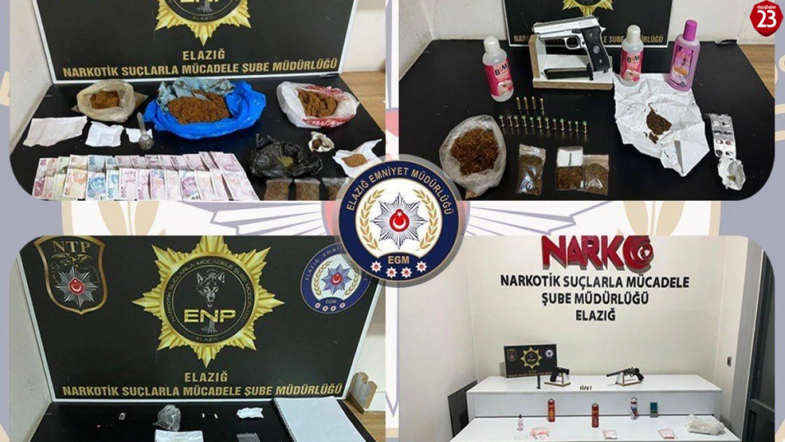 Elazığ'da Uyuşturucu Operasyonunda 7 Kişi Tutuklandı