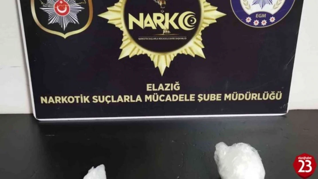 Elazığ'da uyuşturucuyla mücadele çalışmaları: 2 tutuklama