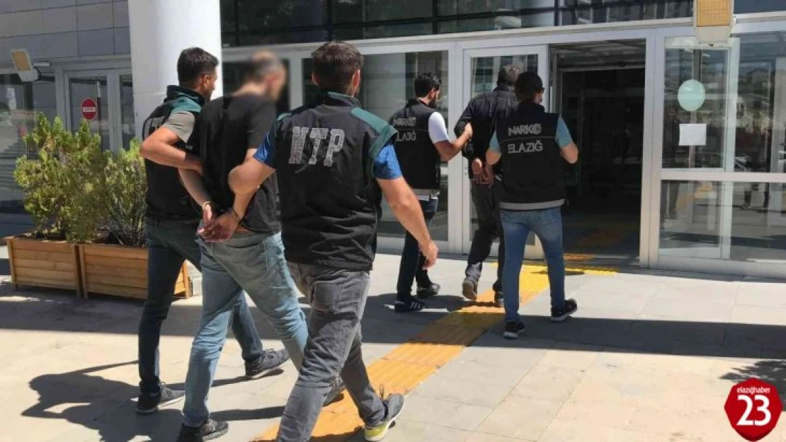 Elazığ'da uyuşturucuyla mücadele aralıksız sürüyor: 3 tutuklama