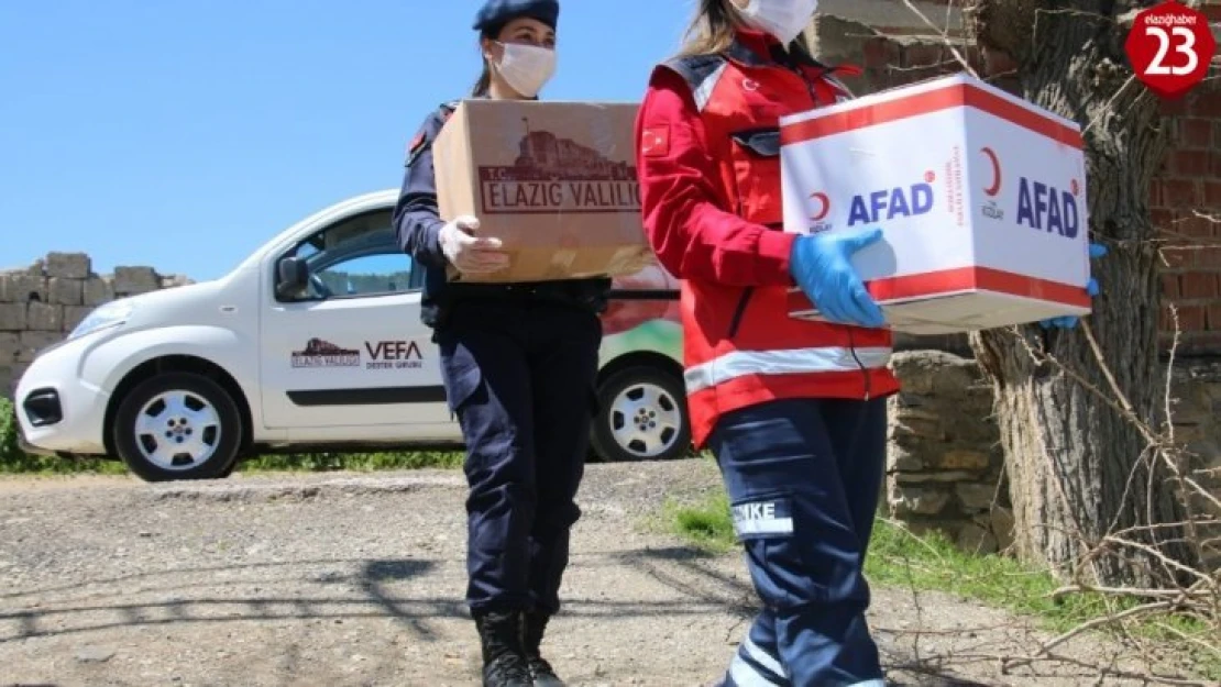 Elazığ'da Vefa Sosyal Destek Grubu 84 bin 423 aileye ulaştı