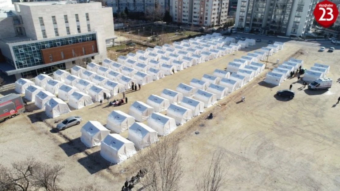 Elazığ'da yeni çadır kentler kuruldu