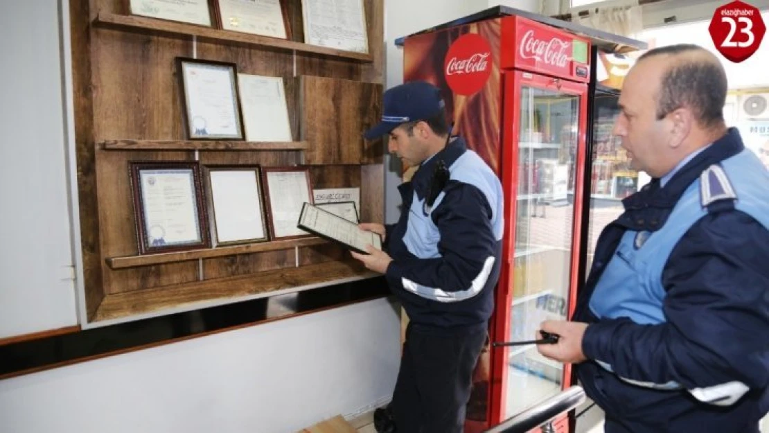 Elazığ'da yeni yıl öncesi denetim