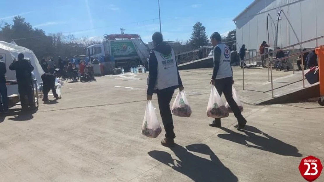 Elazığ'dan Malatya'daki depremzedelere yardım