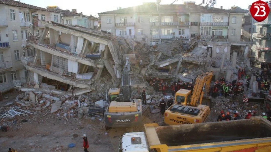 Elazığ depreminde ölenlerin sayısı 38'e yükseldi