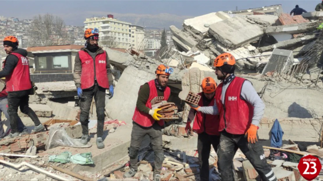 Elazığ İHH Arama ve Kurtarma Ekibi Deprem Bölgesindeydi