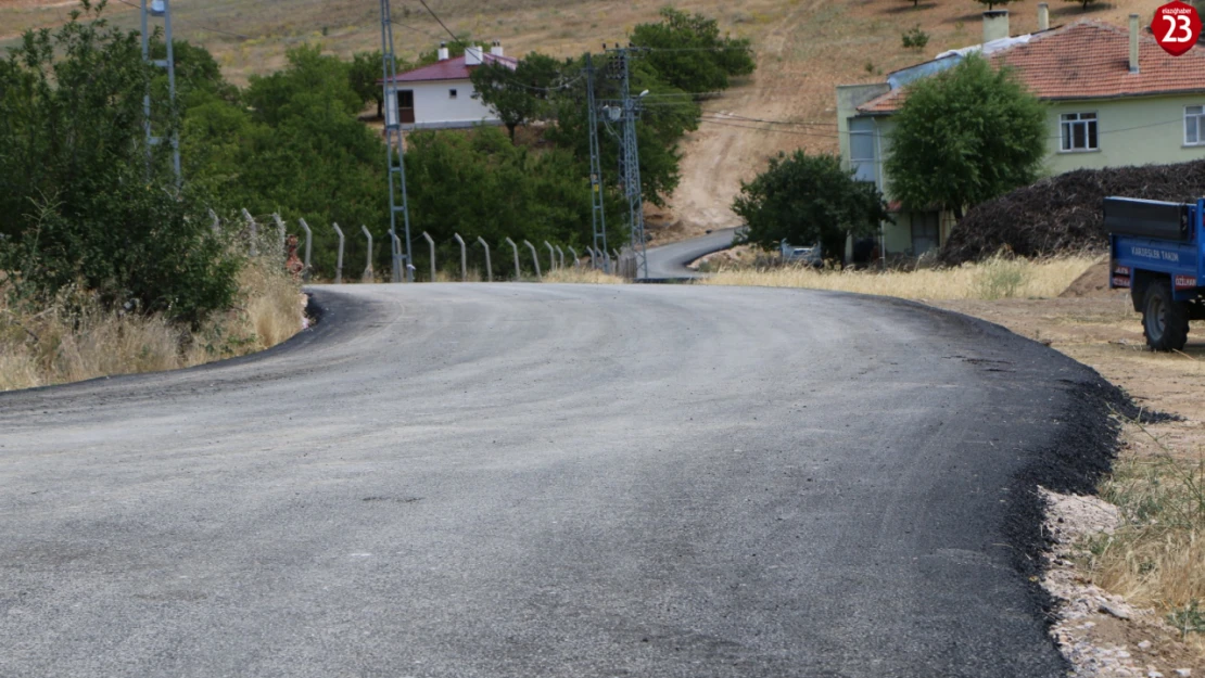 Elazığ İl Özel İdaresi'nden Baskil'de 4 Köye Asfalt Yol Hizmeti