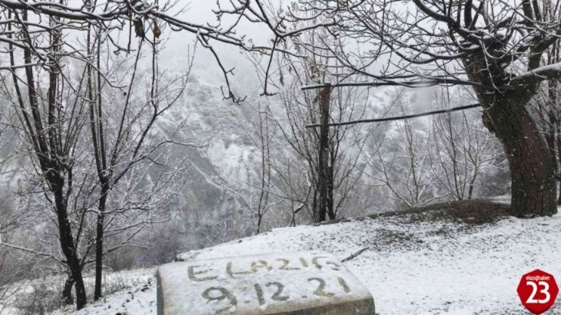 Elazığ'ın yüksek kesimlerinde kar etkili oldu