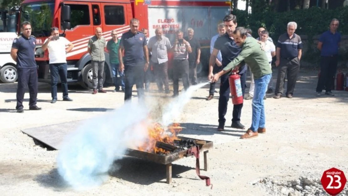 Elazığ İtfaiyesinden Yangın Tatbikatı