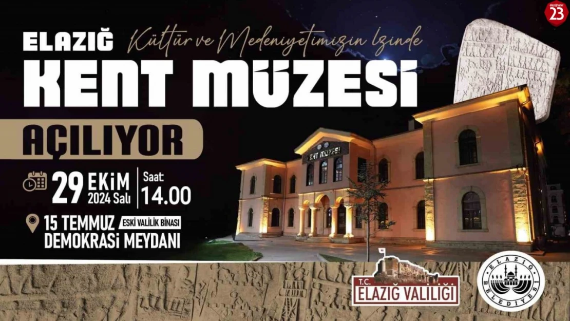 Elazığ Kent Müzesi 29 Ekimde açılıyor