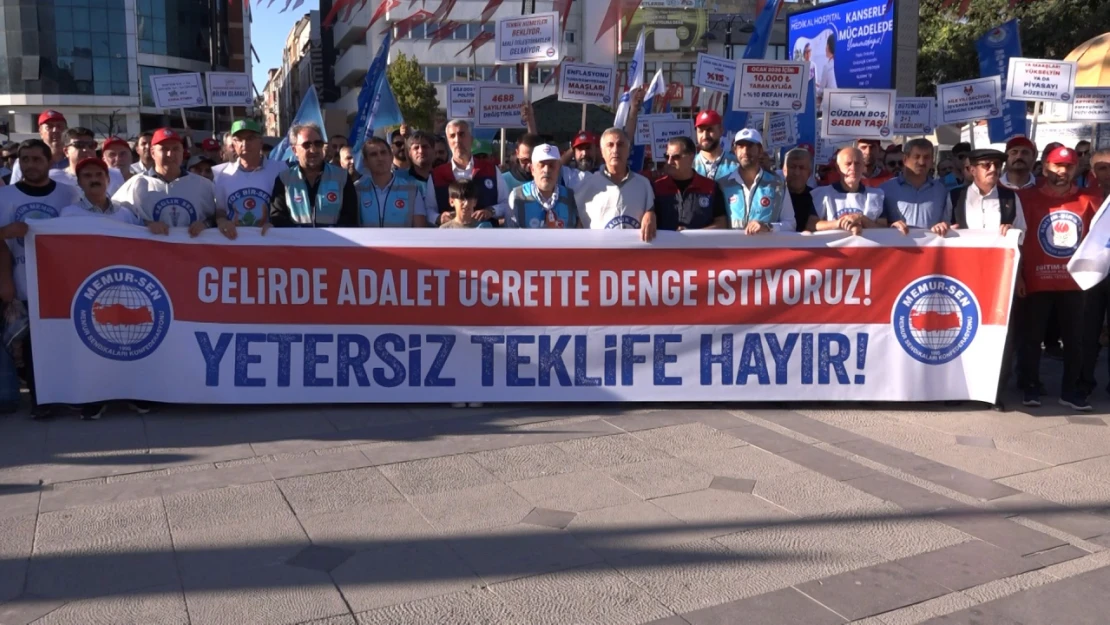 Elazığ Memur-Sen'den Yetersiz Zam Teklifine Tepki